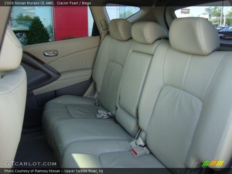 Glacier Pearl / Beige 2009 Nissan Murano LE AWD