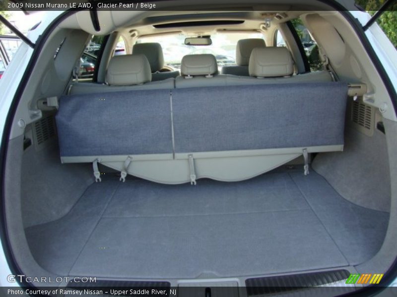 Glacier Pearl / Beige 2009 Nissan Murano LE AWD