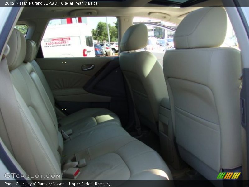 Glacier Pearl / Beige 2009 Nissan Murano LE AWD