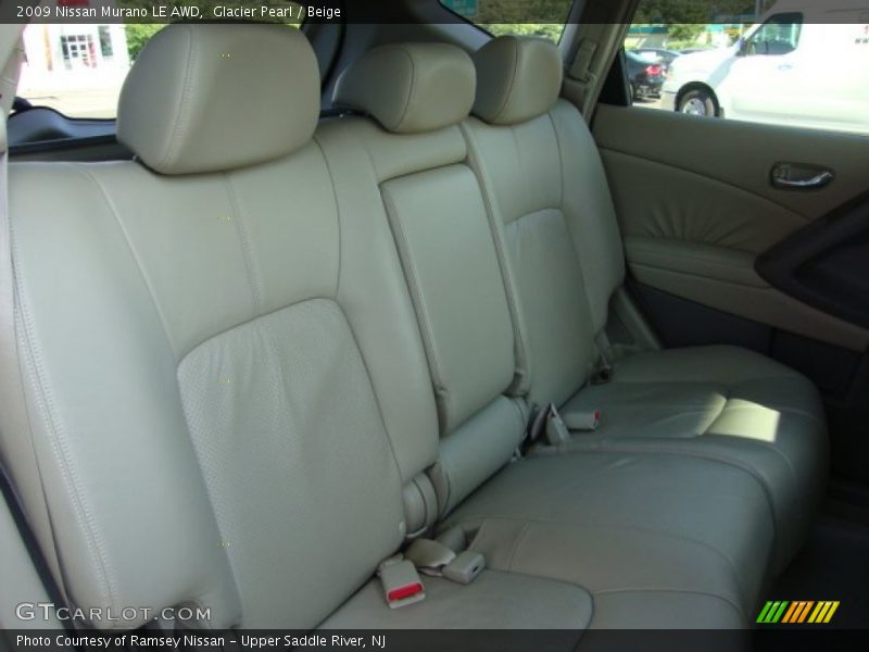Glacier Pearl / Beige 2009 Nissan Murano LE AWD