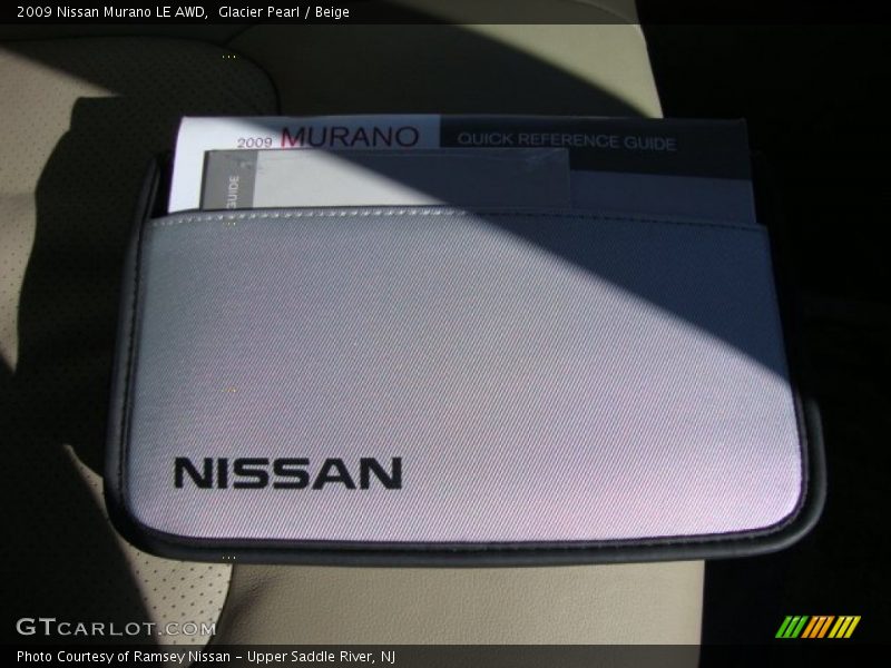 Glacier Pearl / Beige 2009 Nissan Murano LE AWD