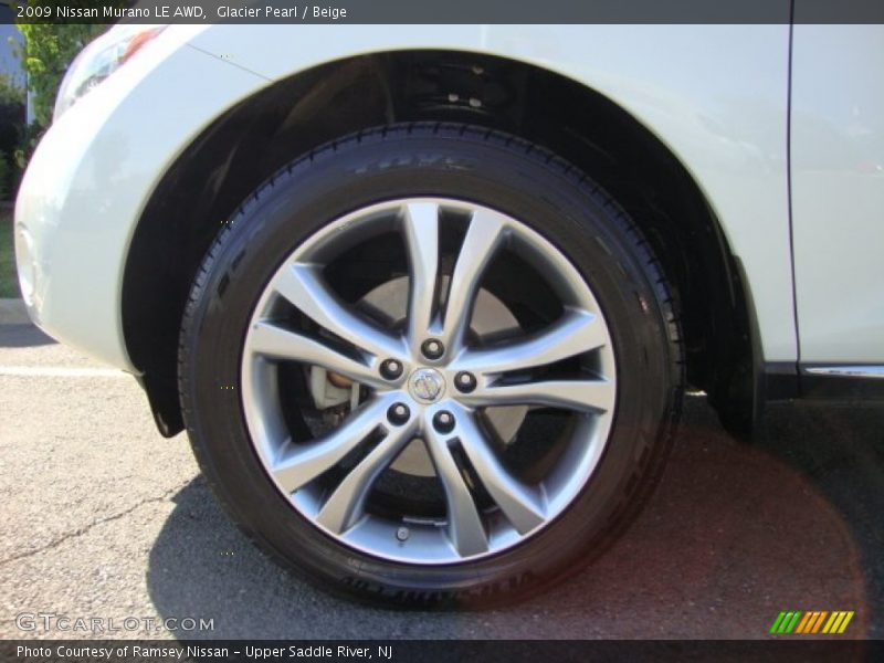 Glacier Pearl / Beige 2009 Nissan Murano LE AWD