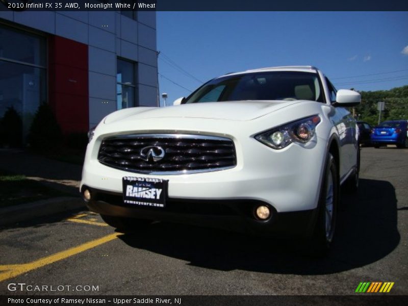 Moonlight White / Wheat 2010 Infiniti FX 35 AWD