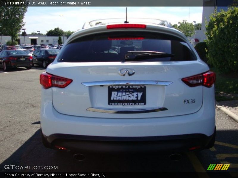Moonlight White / Wheat 2010 Infiniti FX 35 AWD