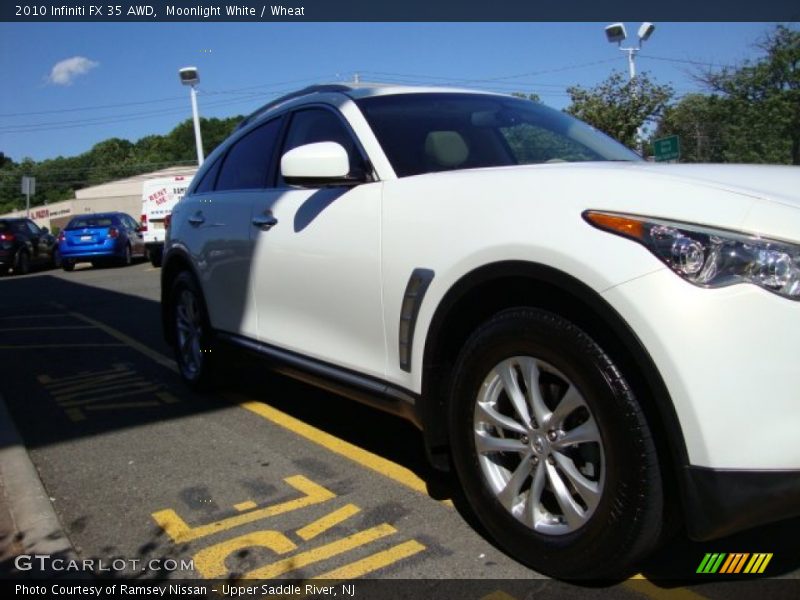Moonlight White / Wheat 2010 Infiniti FX 35 AWD