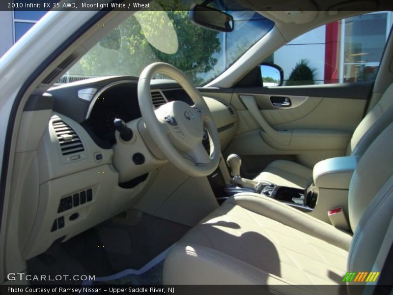 Moonlight White / Wheat 2010 Infiniti FX 35 AWD