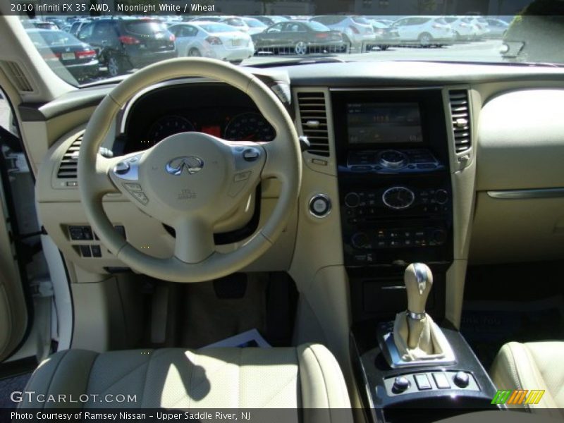 Moonlight White / Wheat 2010 Infiniti FX 35 AWD