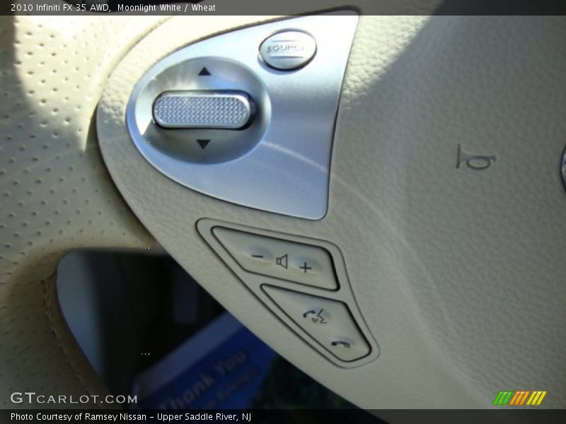 Moonlight White / Wheat 2010 Infiniti FX 35 AWD