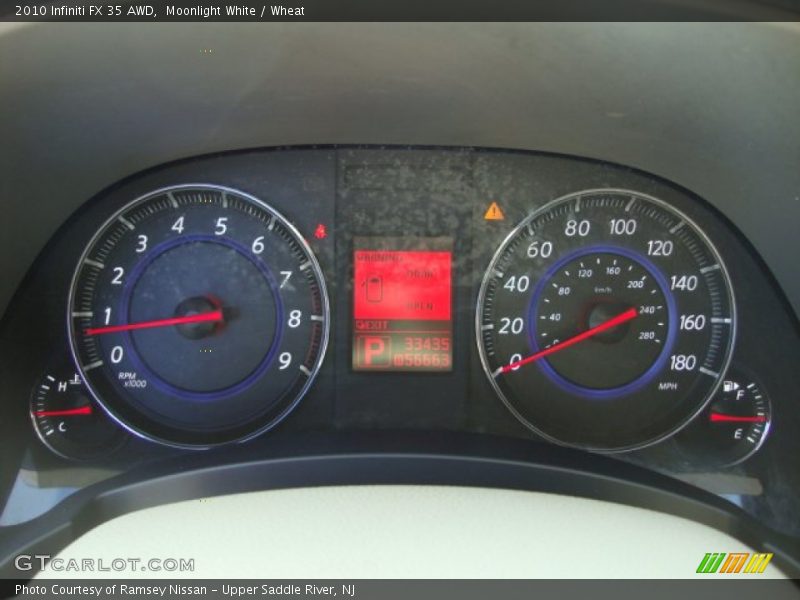 Moonlight White / Wheat 2010 Infiniti FX 35 AWD