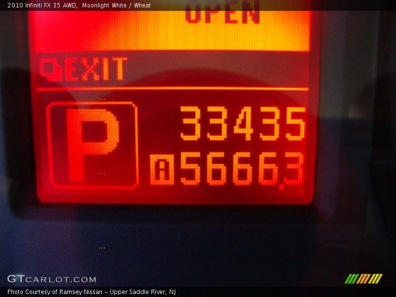 Moonlight White / Wheat 2010 Infiniti FX 35 AWD