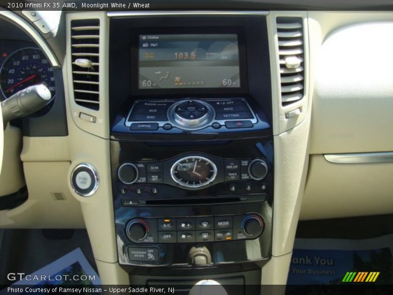 Moonlight White / Wheat 2010 Infiniti FX 35 AWD