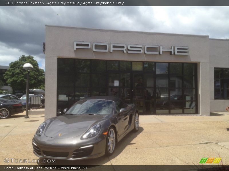 Agate Grey Metallic / Agate Grey/Pebble Grey 2013 Porsche Boxster S