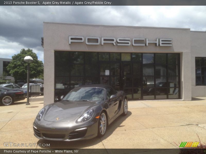 Agate Grey Metallic / Agate Grey/Pebble Grey 2013 Porsche Boxster S