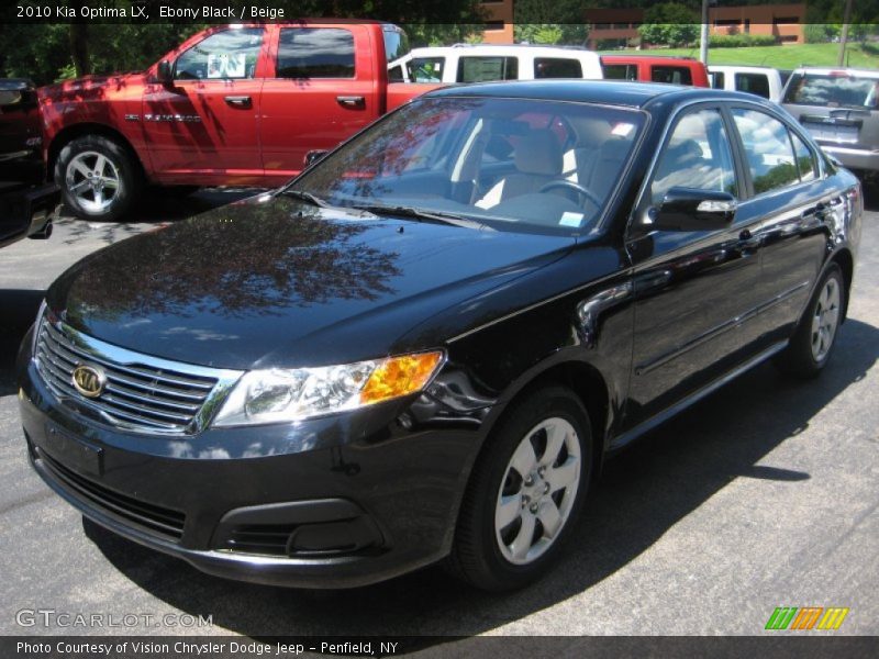 Ebony Black / Beige 2010 Kia Optima LX