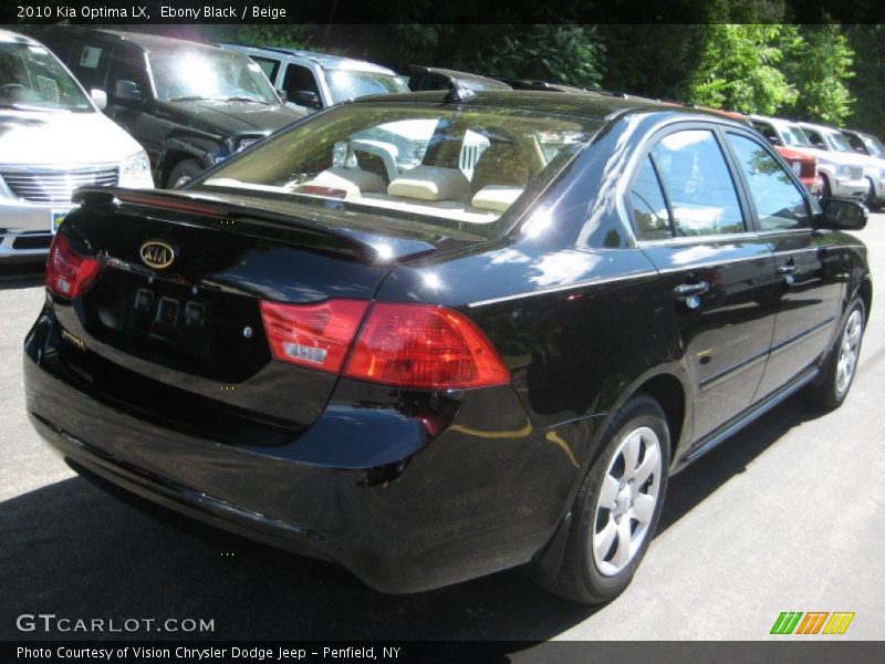 Ebony Black / Beige 2010 Kia Optima LX