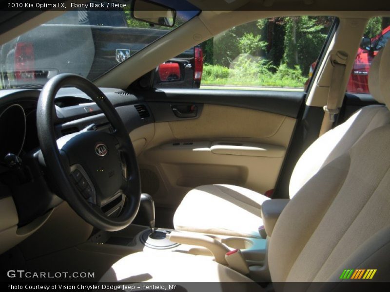 Ebony Black / Beige 2010 Kia Optima LX
