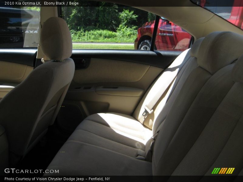 Ebony Black / Beige 2010 Kia Optima LX