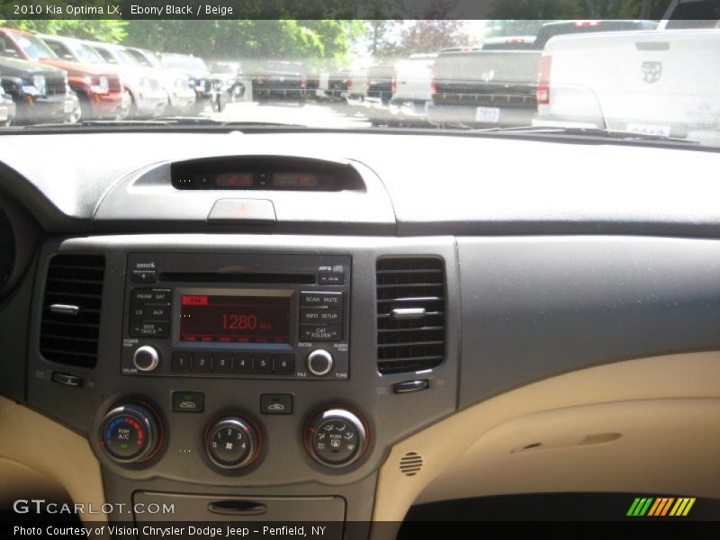 Ebony Black / Beige 2010 Kia Optima LX