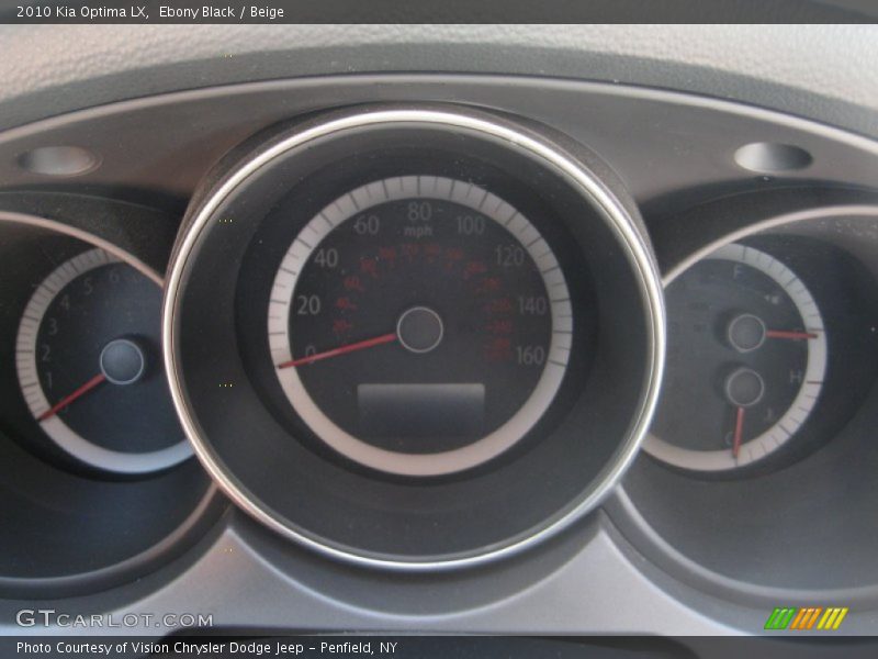 Ebony Black / Beige 2010 Kia Optima LX