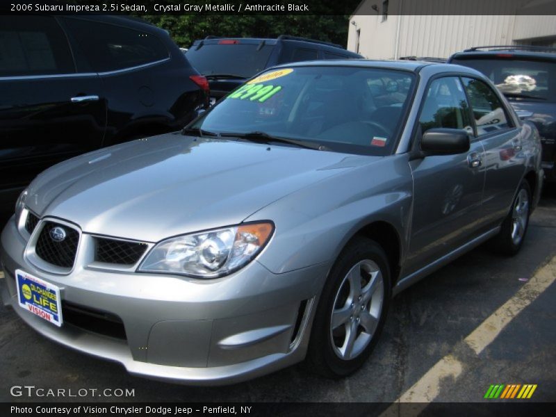 Crystal Gray Metallic / Anthracite Black 2006 Subaru Impreza 2.5i Sedan