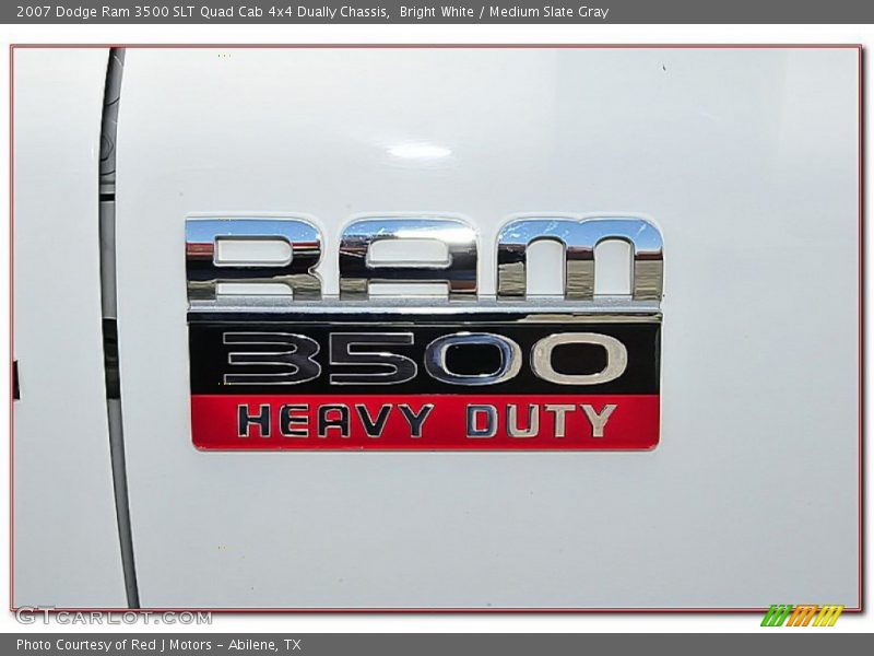  2007 Ram 3500 SLT Quad Cab 4x4 Dually Chassis Logo