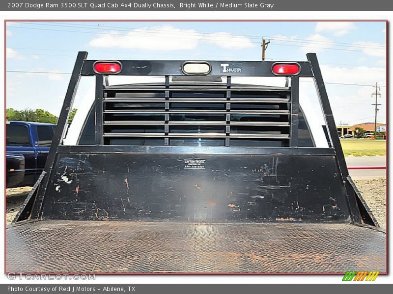 Bright White / Medium Slate Gray 2007 Dodge Ram 3500 SLT Quad Cab 4x4 Dually Chassis