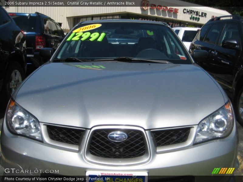 Crystal Gray Metallic / Anthracite Black 2006 Subaru Impreza 2.5i Sedan