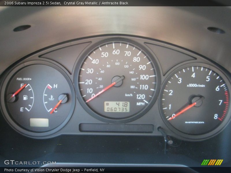 Crystal Gray Metallic / Anthracite Black 2006 Subaru Impreza 2.5i Sedan