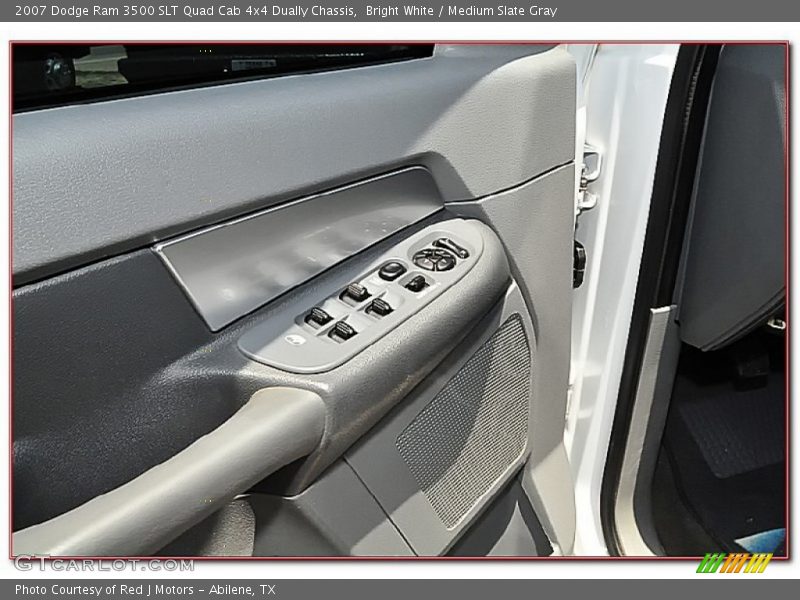 Bright White / Medium Slate Gray 2007 Dodge Ram 3500 SLT Quad Cab 4x4 Dually Chassis