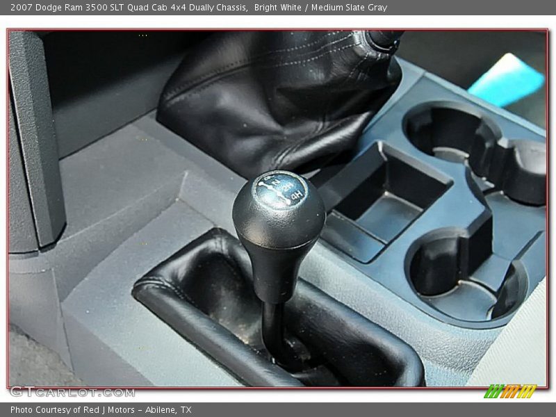 Bright White / Medium Slate Gray 2007 Dodge Ram 3500 SLT Quad Cab 4x4 Dually Chassis