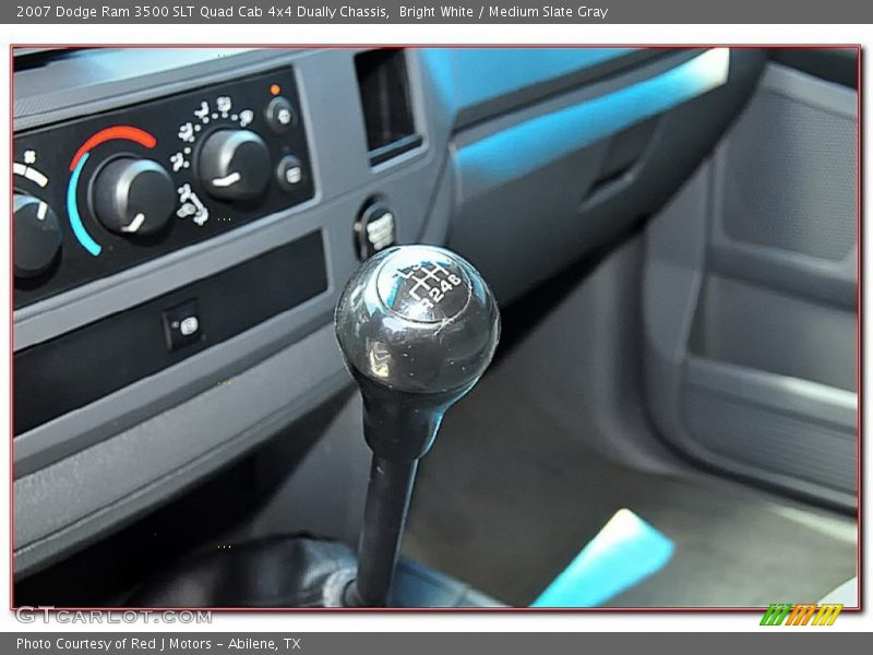 Bright White / Medium Slate Gray 2007 Dodge Ram 3500 SLT Quad Cab 4x4 Dually Chassis