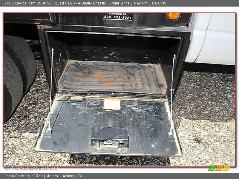 Bright White / Medium Slate Gray 2007 Dodge Ram 3500 SLT Quad Cab 4x4 Dually Chassis