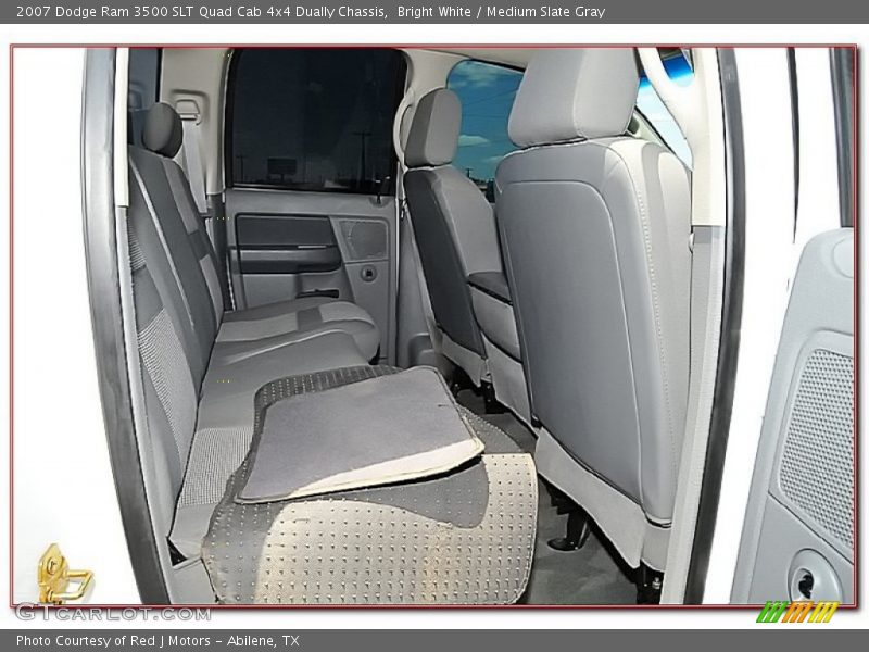 Bright White / Medium Slate Gray 2007 Dodge Ram 3500 SLT Quad Cab 4x4 Dually Chassis