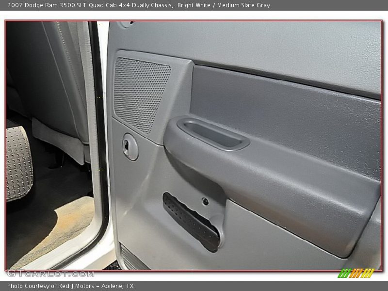 Bright White / Medium Slate Gray 2007 Dodge Ram 3500 SLT Quad Cab 4x4 Dually Chassis
