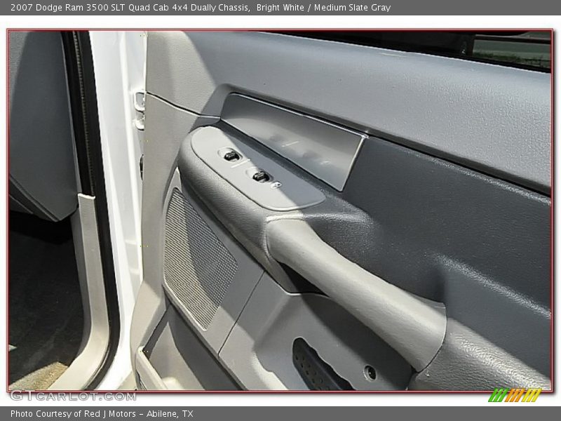 Bright White / Medium Slate Gray 2007 Dodge Ram 3500 SLT Quad Cab 4x4 Dually Chassis