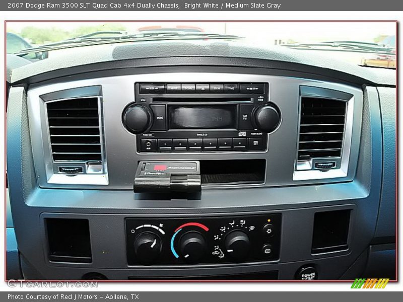 Bright White / Medium Slate Gray 2007 Dodge Ram 3500 SLT Quad Cab 4x4 Dually Chassis