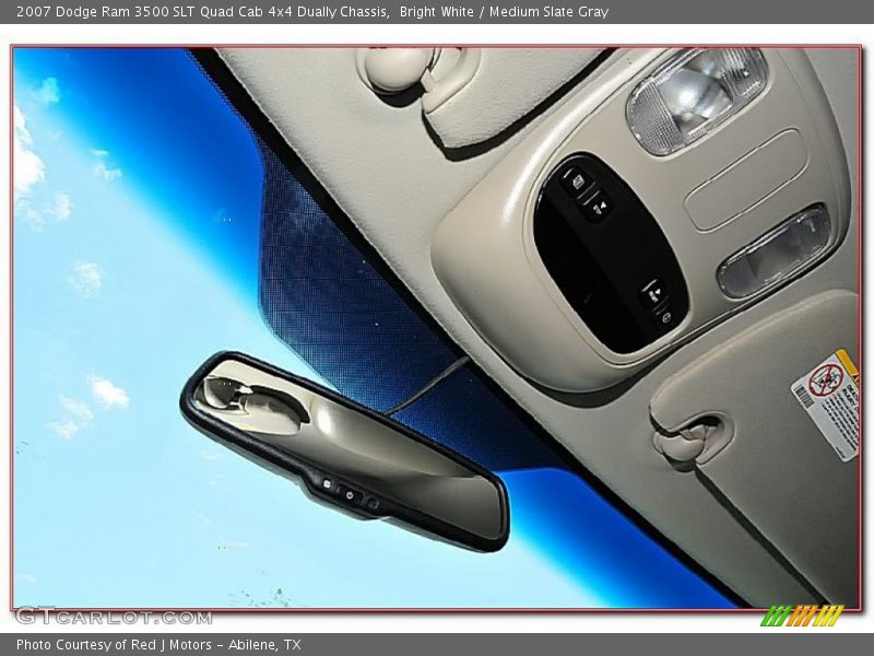 Bright White / Medium Slate Gray 2007 Dodge Ram 3500 SLT Quad Cab 4x4 Dually Chassis