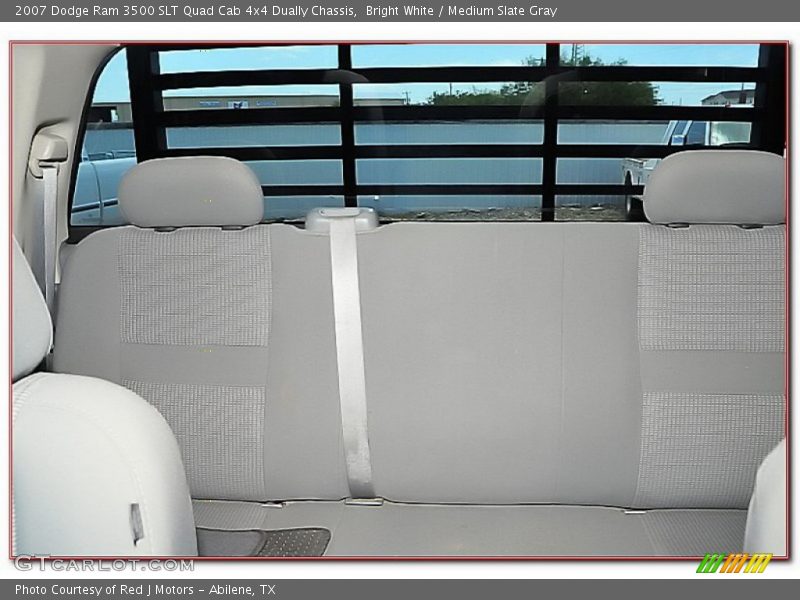 Bright White / Medium Slate Gray 2007 Dodge Ram 3500 SLT Quad Cab 4x4 Dually Chassis