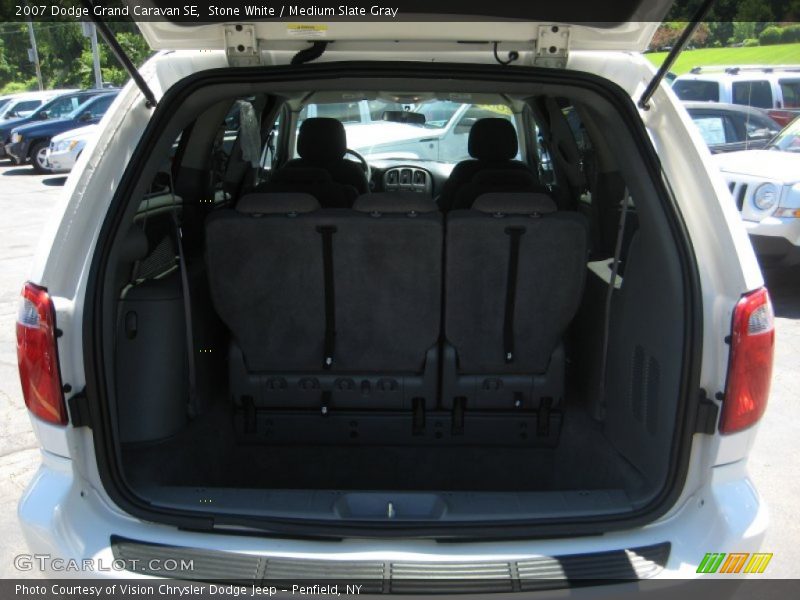 Stone White / Medium Slate Gray 2007 Dodge Grand Caravan SE