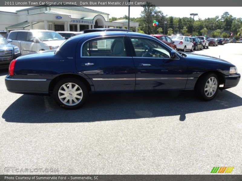 Dark Blue Pearl Metallic / Light Camel 2011 Lincoln Town Car Signature Limited