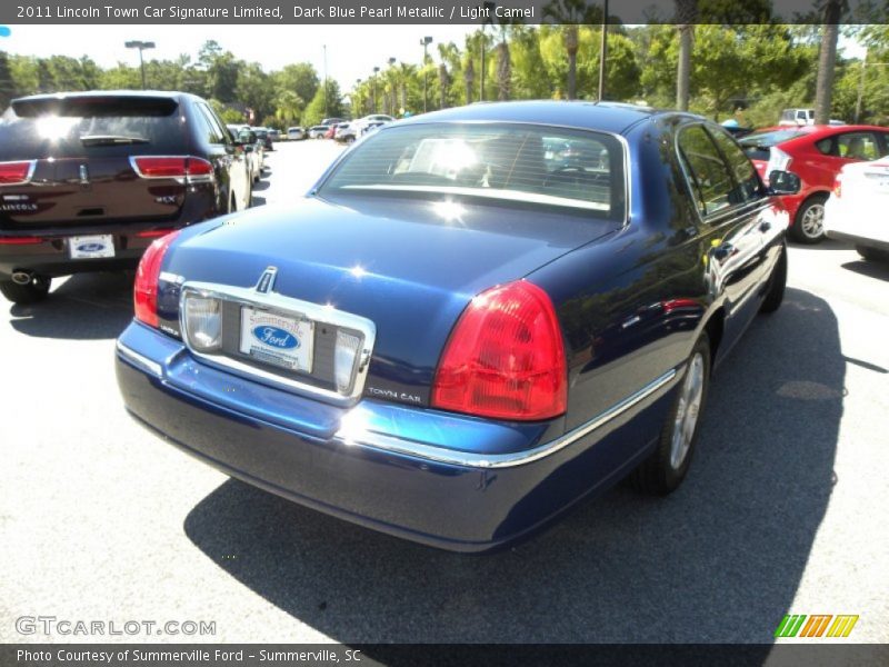 Dark Blue Pearl Metallic / Light Camel 2011 Lincoln Town Car Signature Limited