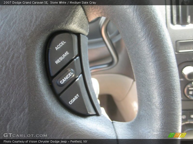 Stone White / Medium Slate Gray 2007 Dodge Grand Caravan SE