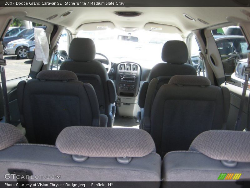 Stone White / Medium Slate Gray 2007 Dodge Grand Caravan SE