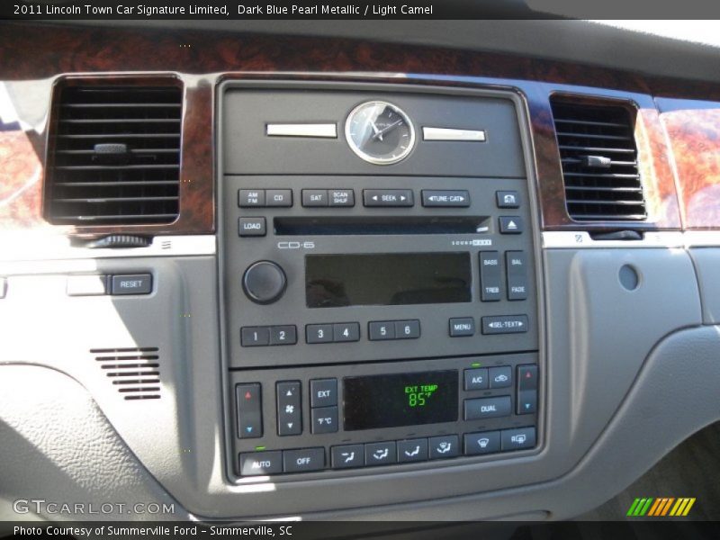 Dark Blue Pearl Metallic / Light Camel 2011 Lincoln Town Car Signature Limited