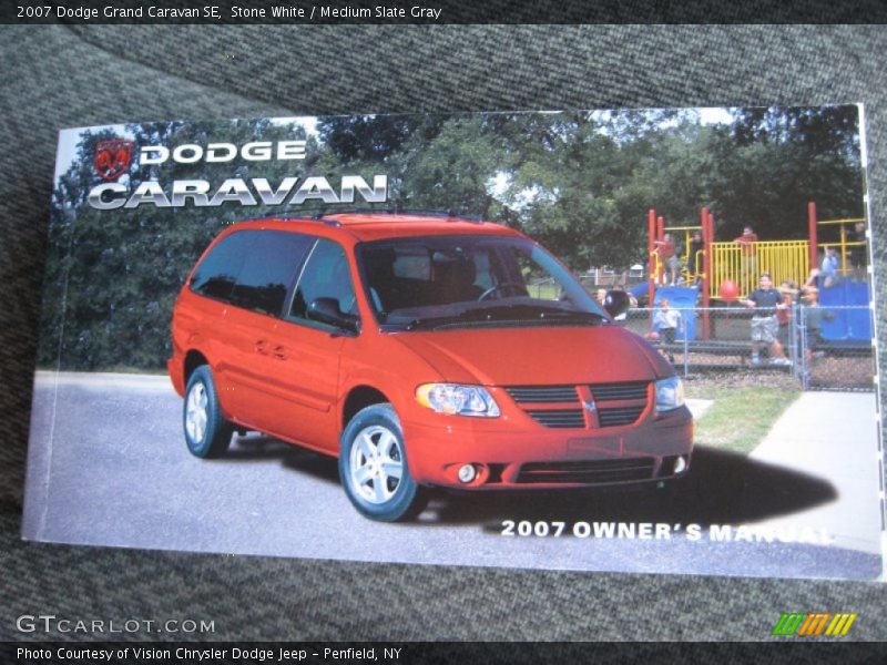 Stone White / Medium Slate Gray 2007 Dodge Grand Caravan SE