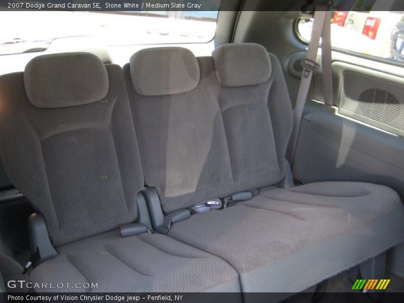 Stone White / Medium Slate Gray 2007 Dodge Grand Caravan SE