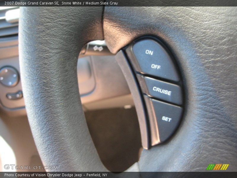 Stone White / Medium Slate Gray 2007 Dodge Grand Caravan SE