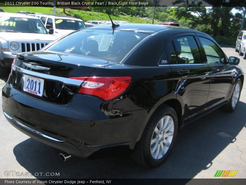 Brilliant Black Crystal Pearl / Black/Light Frost Beige 2011 Chrysler 200 Touring