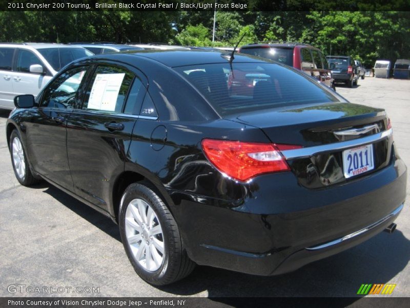 Brilliant Black Crystal Pearl / Black/Light Frost Beige 2011 Chrysler 200 Touring