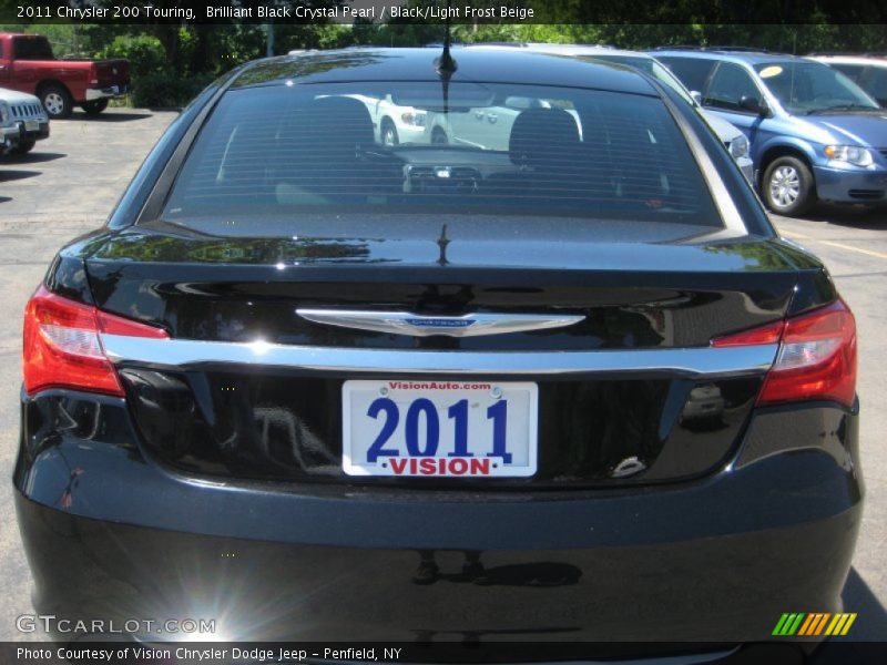 Brilliant Black Crystal Pearl / Black/Light Frost Beige 2011 Chrysler 200 Touring